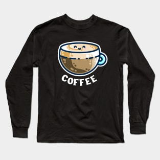 Creamy Latte Kawaii Cute Coffee Long Sleeve T-Shirt